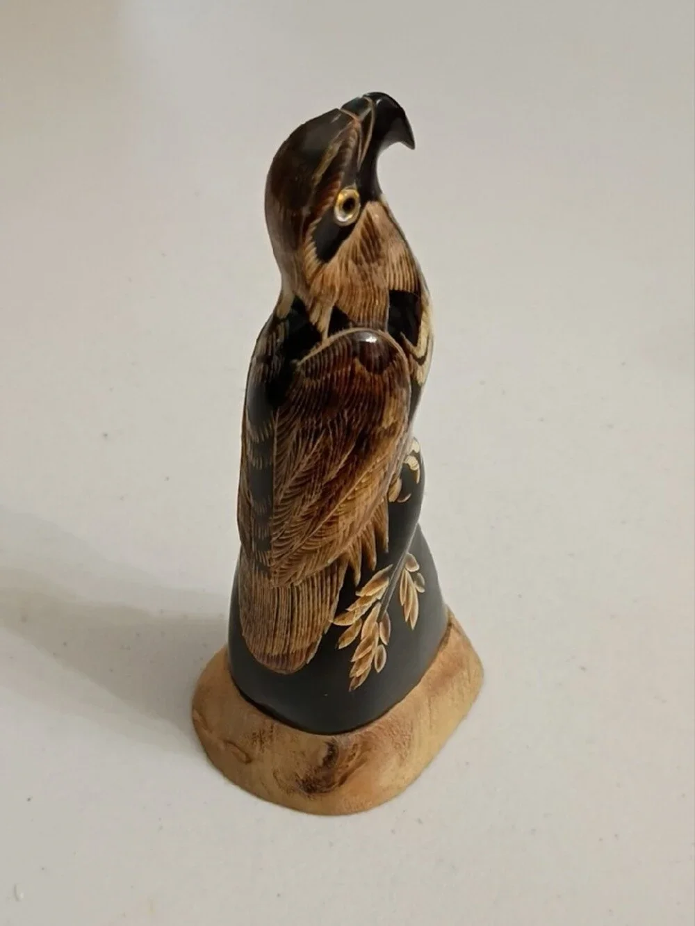 Buffalo Horn Eagle Sculpture